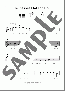Tennessee Flat Top Box(Johnny Cash/Rosanne Cash) 楽譜 ピアノ（ソロ） ダウンロード