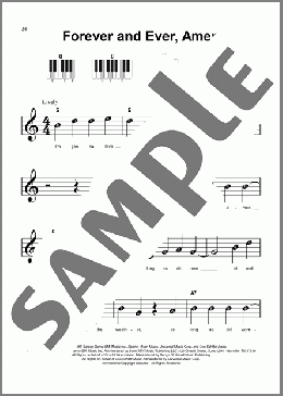 Forever And Ever, Amen(Randy Travis) 楽譜 ピアノ（ソロ） ダウンロード