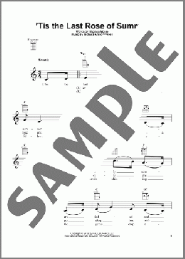 Tis The Last Rose Of Summer(Traditional/Thomas Moore) 楽譜 ウクレレ（弾き語り） ダウンロード