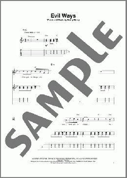 Evil Ways(Santana) 楽譜 ギタースコア ダウンロード