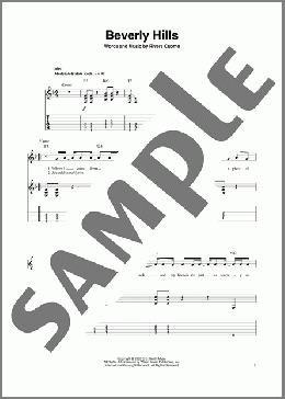 Beverly Hills(Weezer) 楽譜 ギタースコア ダウンロード