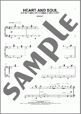 Heart And Soul(Frank Loesser/Hoagy Carmichael) 楽譜 ピアノ（連弾） ダウンロード
