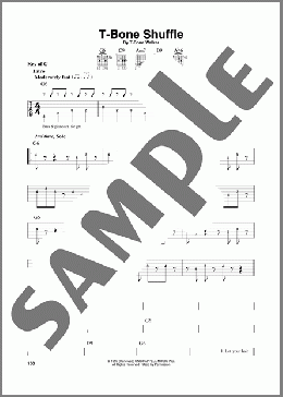 T-Bone Shuffle(T-Bone Walker) 楽譜 ギターリード ダウンロード