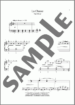 La Chasse(Friedrich Burgmuller) 楽譜 ピアノ（ソロ） ダウンロード