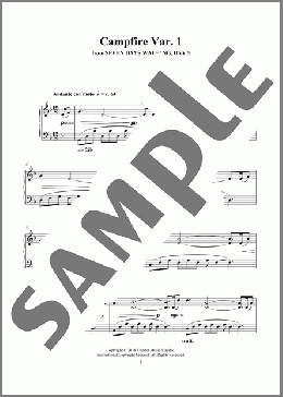 Campfire Var. 1 (from Seven Days Walking: Day 5)(Ludovico Einaudi) 楽譜 ピアノ（ソロ） ダウンロード
