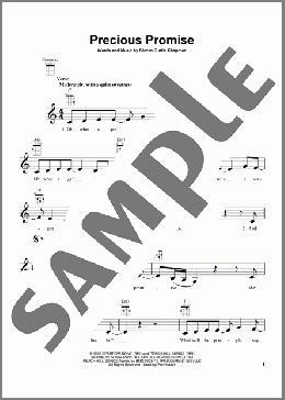Precious Promise(Steven Curtis Chapman) 楽譜 ウクレレ（弾き語り） ダウンロード
