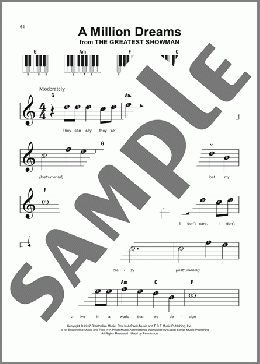 A Million Dreams (from The Greatest Showman)(Pasek & Paul) 楽譜 ピアノ（ソロ） ダウンロード