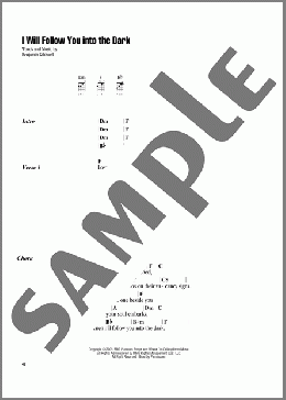 I Will Follow You Into The Dark(Death Cab For Cutie) 楽譜 ウクレレ（コード譜） ダウンロード