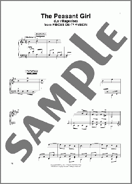 The Peasant Girl (La Villageoise)(Jean-Philippe Rameau) 楽譜 ピアノ（ソロ） ダウンロード