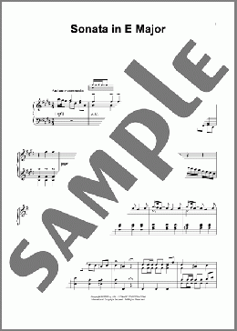 Sonata In E Major, L. 23(Domenico Scarlatti) 楽譜 ピアノ（ソロ） ダウンロード