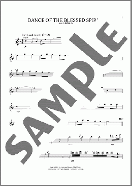 Dance Of The Blessed Spirits(James Galway) 楽譜 フルート ダウンロード