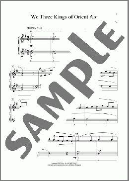 We Three Kings Of Orient Are (arr. John S. Hord)(John H. Hopkins, Jr.) 楽譜 ピアノ（ソロ） ダウンロード