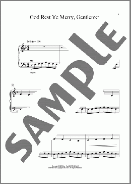 God Rest Ye Merry, Gentlemen (arr. John S. Hord)(Traditional English Carol) 楽譜 ピアノ（ソロ） ダウンロード