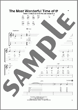 The Most Wonderful Time Of The Year(Eddie Pola/George Wyle) 楽譜 その他 ダウンロード
