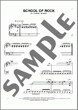 School Of Rock (from School of Rock: The Musical)(Mike White/Samuel Buonaugurio/Mike White and Samuel Buonaugurio) 楽譜 ピアノ（ソロ） ダウンロード