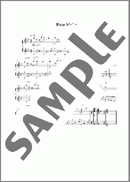 Pour Melia(Vangelis) 楽譜 ピアノ（ソロ） ダウンロード