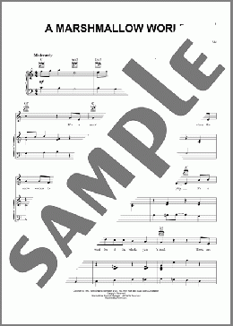 A Marshmallow World(Carl Sigman) 楽譜 その他 ダウンロード