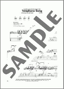 Telephone Song(Jimmy Vaughan/The Vaughan Brothers) 楽譜 ギター（ソロ） ダウンロード
