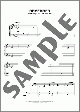Remember (from The Lion King 2019)(Hans Zimmer) 楽譜 ピアノ（ソロ） ダウンロード