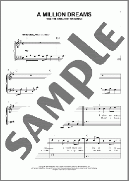 A Million Dreams (from The Greatest Showman)(Pasek & Paul) 楽譜 その他 ダウンロード