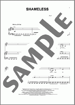 Shameless(Camila Cabello) 楽譜 ピアノ & ボーカル & ギター ダウンロード