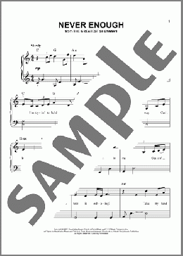 Never Enough (from The Greatest Showman)(Pasek & Paul) 楽譜 その他 ダウンロード