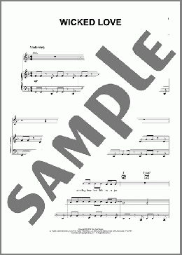 Wicked Love(Sara Bareilles) 楽譜 ピアノ & ボーカル & ギター ダウンロード