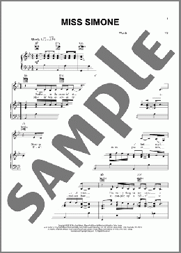 Miss Simone(Sara Bareilles) 楽譜 ピアノ & ボーカル & ギター ダウンロード