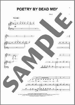 Poetry By Dead Men(Sara Bareilles) 楽譜 ピアノ & ボーカル & ギター ダウンロード