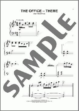 The Office - Theme(Jay Ferguson) 楽譜 ピアノ（ソロ） ダウンロード