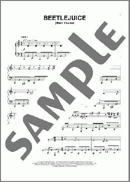 Beetlejuice (Main Theme)(Danny Elfman) 楽譜 ピアノ（ソロ） ダウンロード