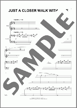 Just A Closer Walk With Thee (arr. Phillip Keveren)(Traditional/Kenneth Morris) 楽譜 ピアノ（連弾） ダウンロード