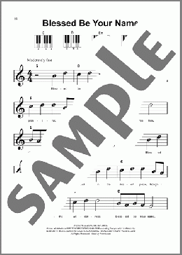 Blessed Be Your Name(Matt Redman) 楽譜 ピアノ（ソロ） ダウンロード