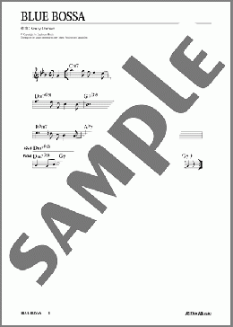 Blue Bossa(Kenny Dorham) 楽譜 メロディ 中級 ダウンロード