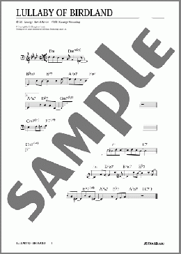 Lullaby Of Birdland(George Shearing) 楽譜 メロディ 中級 ダウンロード