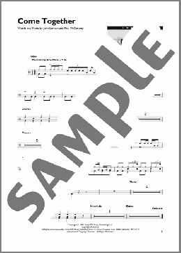 Come Together(The Beatles) 楽譜 その他 ダウンロード