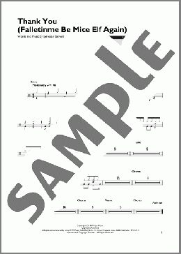 Thank You (Falletinme Be Mice Elf Again)(Sly & The Family Stone) 楽譜 その他 ダウンロード