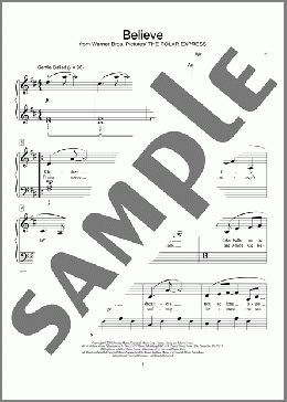 Believe (from The Polar Express) (arr. Lynda Lybeck-Robinson)(Josh Groban) 楽譜 ピアノ（ソロ） ダウンロード