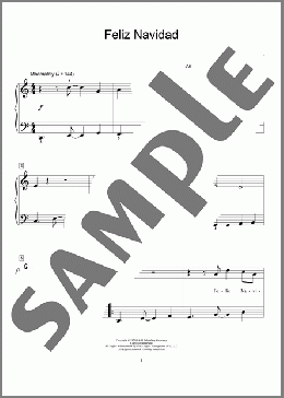 Feliz Navidad (arr. Lynda Lybeck-Robinson)(Jose Feliciano) 楽譜 ピアノ（ソロ） ダウンロード