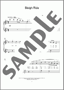 Sleigh Ride (arr. Lynda Lybeck-Robinson)(Leroy Anderson/Mitchell Parish) 楽譜 ピアノ（ソロ） ダウンロード