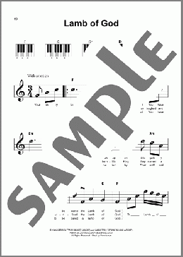 Lamb Of God(Twila Paris) 楽譜 ピアノ（ソロ） ダウンロード