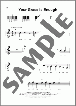 Your Grace Is Enough(Matt Maher) 楽譜 ピアノ（ソロ） ダウンロード