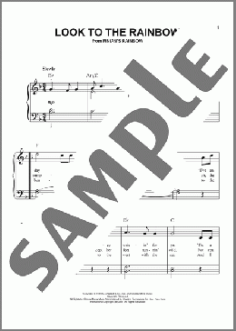 Look To The Rainbow (from Finian's Rainbow)(Burton Lane/E.Y. Harburg) 楽譜 その他 ダウンロード
