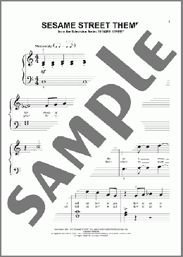 Sesame Street Theme(Joe Raposo) 楽譜 ピアノ（ソロ） ダウンロード