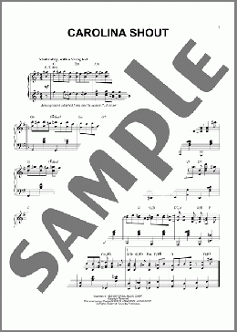 Carolina Shout [Jazz version](James P. Johnson) 楽譜 ピアノ（ソロ） ダウンロード