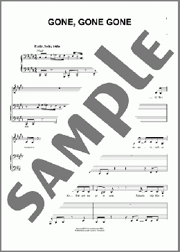 Gone, Gone, Gone (from the musical Tootsie)(David Yazbek) 楽譜 ピアノ & ボーカル ダウンロード