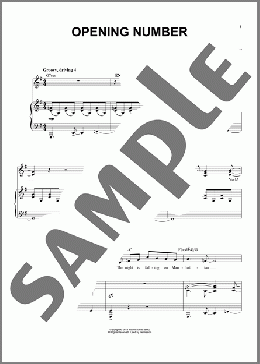 Opening Number (from the musical Tootsie)(David Yazbek) 楽譜 ピアノ & ボーカル ダウンロード