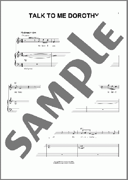 Talk To Me Dorothy (from the musical Tootsie)(David Yazbek) 楽譜 ピアノ & ボーカル ダウンロード