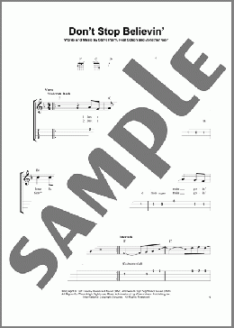 Don't Stop Believin'(Journey) 楽譜 その他 ダウンロード