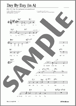 Day By Day (移調バージョン in A)(Paul Weston/Sammy Cahn/Axel Stordahl) 楽譜 メロディ 中級 ダウンロード